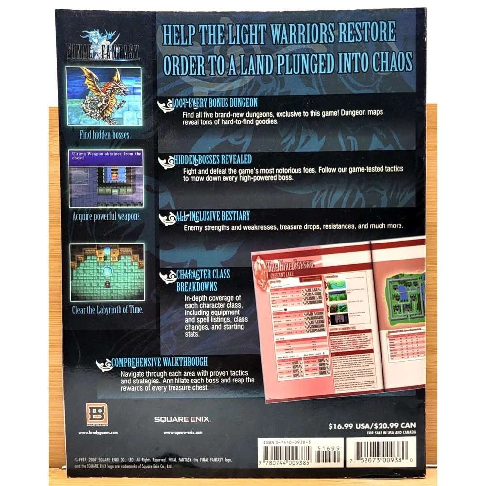 Final Fantasy [Bradygames Official‎ Strategy Guide] (20th Anniversary) Paperback